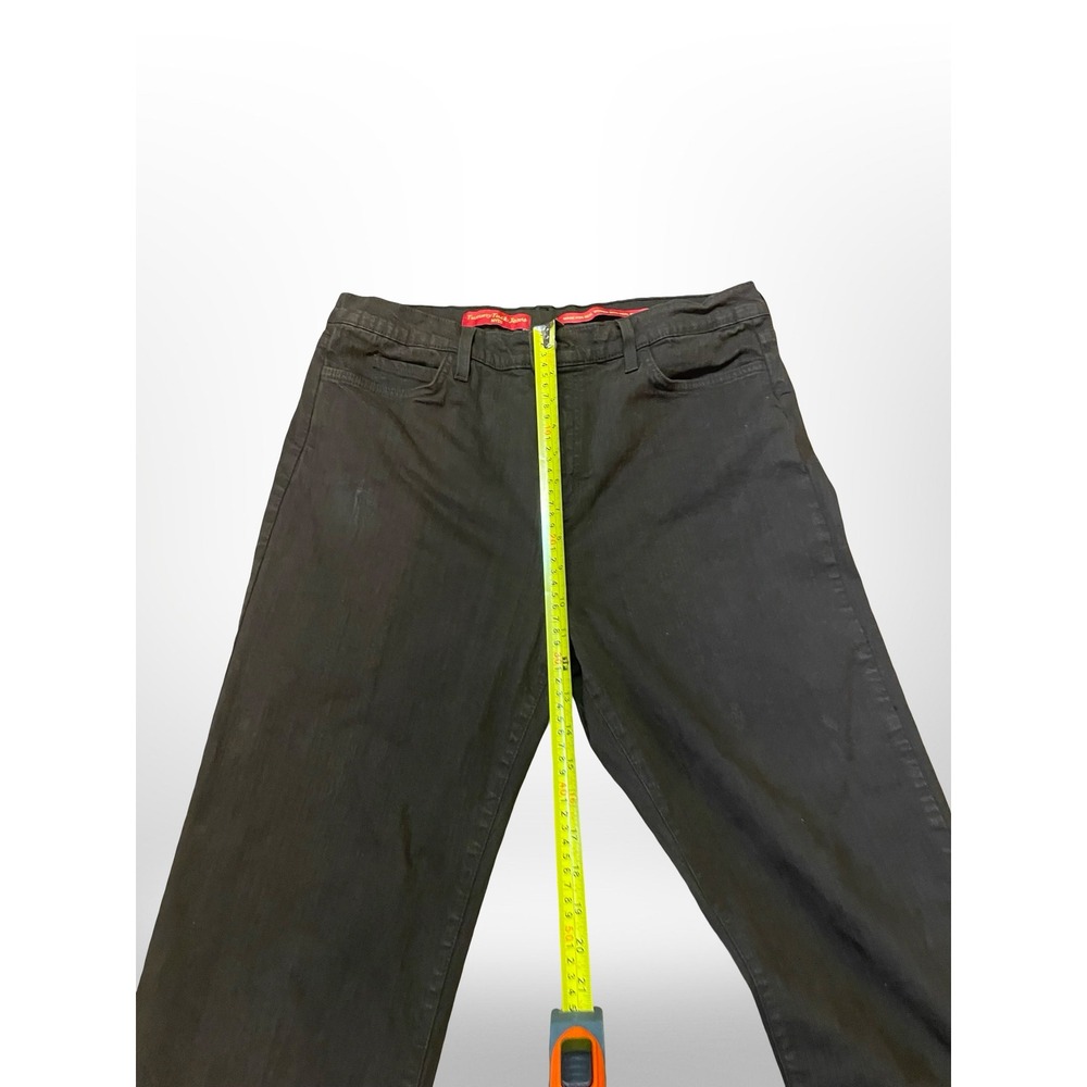 NYDJ Tummy Tuck Jeans Womens 14 Brown Wide Leg High Rise Stretch Style 4008 - Picture 9 of 11